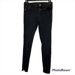 Red Blue Denim Juniors Black Skinny Jeans Size 1/2